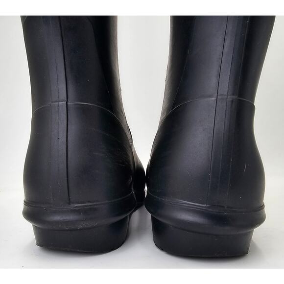 UGG Sienna Black Matte Rain Rubber Boots Waterproof Shearling Insole Women's 8 - Picture 6 of 11